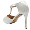 UNA HEALY WOMENS ANKLE STRAP HEEL - ICE WHITE